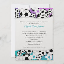 Invitation de soccer Mitzvah