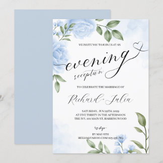 Invitation de soirée de réception de mariage CRYST