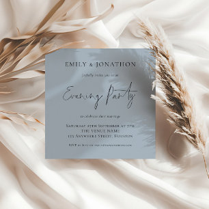 Invitation de soirée Dusty Blue Mariage