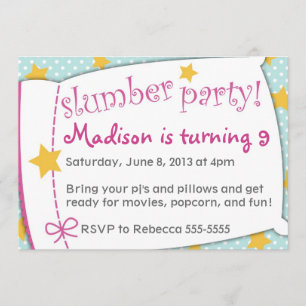 Invitation de soirée pyjamas