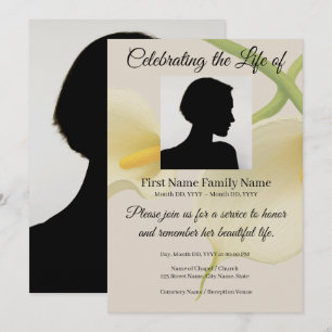 Invitation de souvenir au lys calla