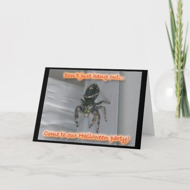 Invitation de Spider Halloween (Devant)