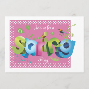 Invitation de Spring Fling