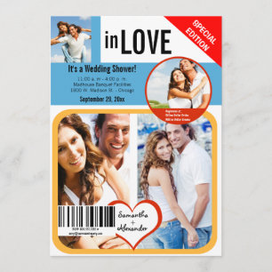 Invitation de style de magazine personnalisé