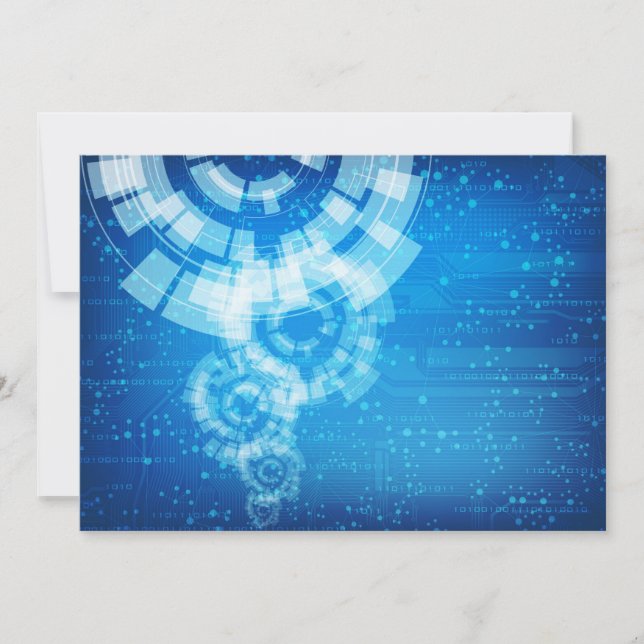 invitation de style de technologie (Devant)