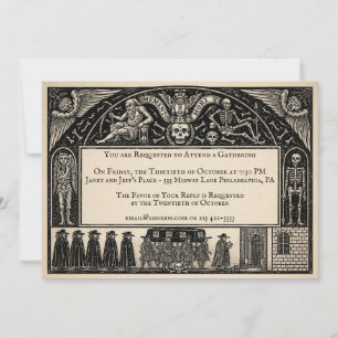 Invitation de style funéraire victorien