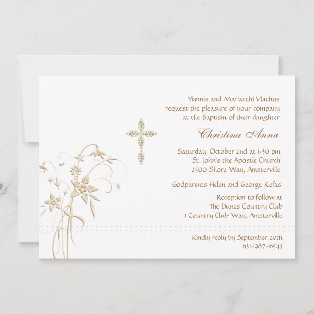 Invitation de sucre et d'épice (Devant)