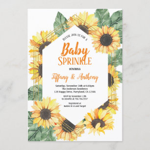 Invitation de Sunflower Baby Sprinkle