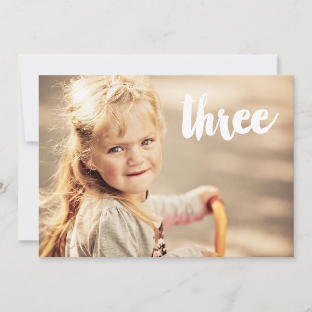 Invitation de superposition de photo numéro trois  (Devant)