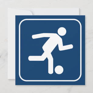Invitation de symbole du football du football