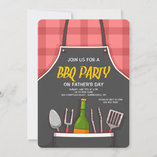 Invitation de tablier BBQ