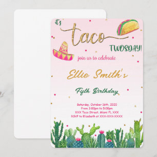 Invitation de tacos