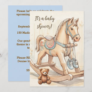 Invitation de téléchargement numérique Cheval à ba