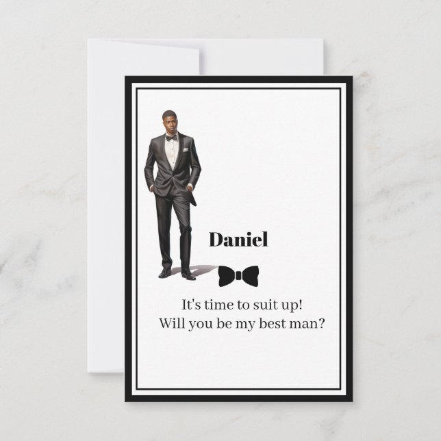 Invitation de témoin de mariage (Devant)
