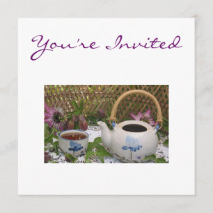 Invitation de temps de thé