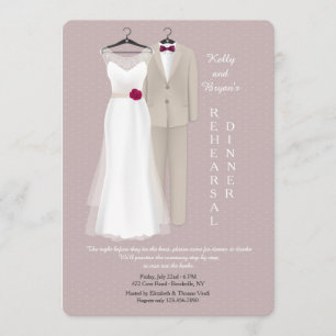 Invitation de tenue de mariage