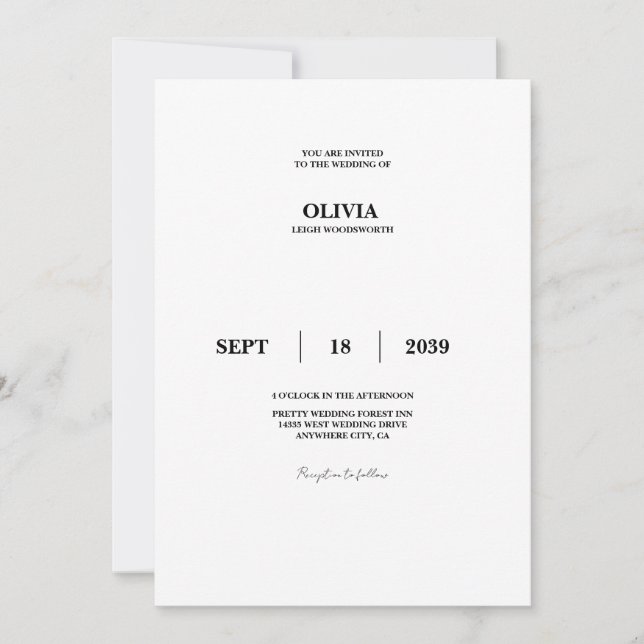 Invitation de test (Devant)