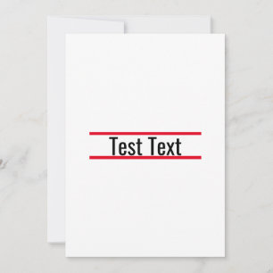 invitation de test avec modèle