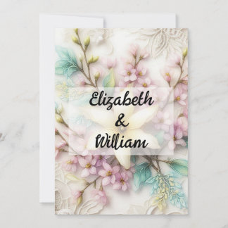 Invitation de texte calligraphie minimaliste