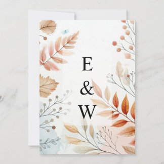 Invitation de texte calligraphie minimaliste