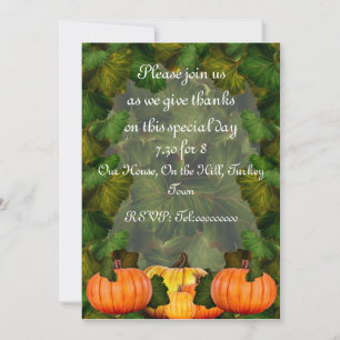 Invitation de Thanksgiving