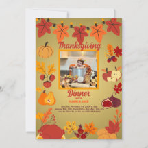 Invitation de Thanksgiving