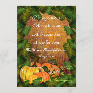 Invitation de Thanksgiving