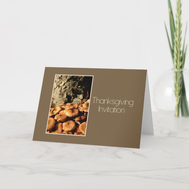 Invitation de Thanksgiving (Devant)