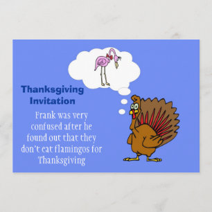 Invitation de Thanksgiving à la dinde