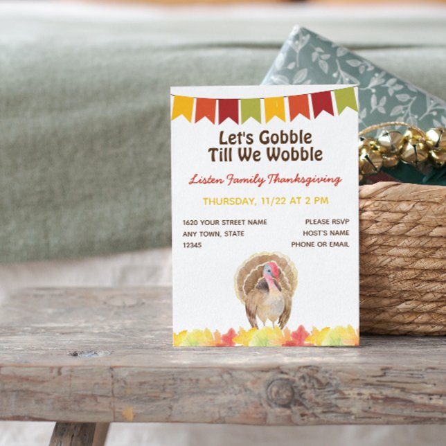 Invitation de Thanksgiving en famille (Créateur téléchargé)
