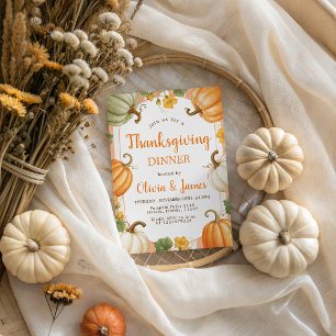 Invitation de Thanksgiving pour une récolte de cit