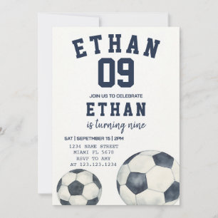 Invitation de thème de football imprimable