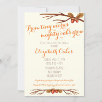 De Tiny Acorns Mighty Oaks Grow Baby shower