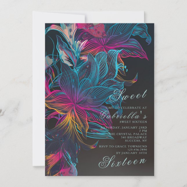 Invitation de tombée de la nuit (Devant)