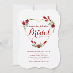 Invitation de toutes les douches nuptiales cardiaq