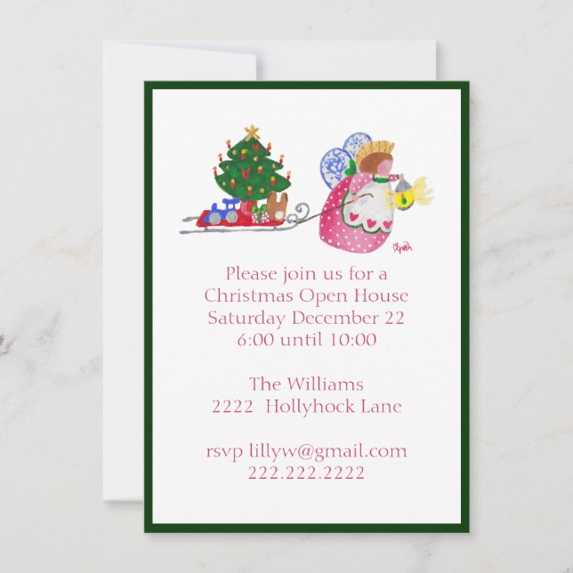 Invitation de traîneau à traction (Devant)