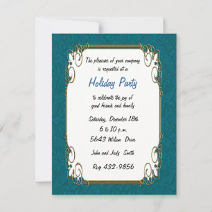 Invitation de vacances Aqua Retro