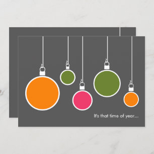 Invitation de vacances moderne - gris foncé