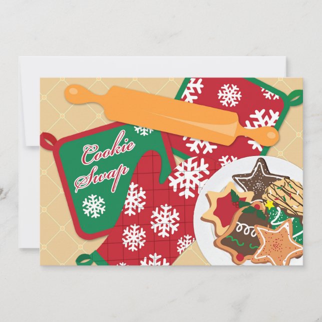 Invitation de vacances pour échange de cookies (Devant)