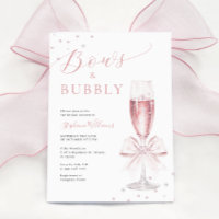 Invitation de vaches et de bulles rose nuptiale
