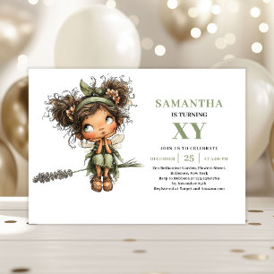Invitation de verdure pour les 5 ans de la jolie f