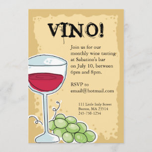 Invitation de vin