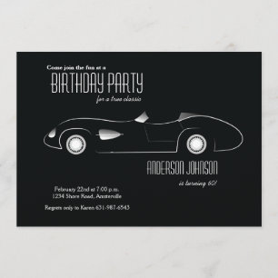 Invitation de voiture de concept