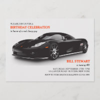Invitation De Voiture De Sport Classique
