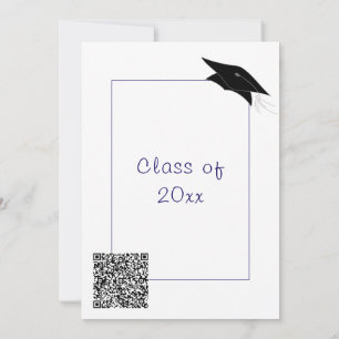 Invitation de votre Grad Party Colors avec code QR