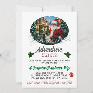 Invitation de voyage surprise de Noël au Great Wol