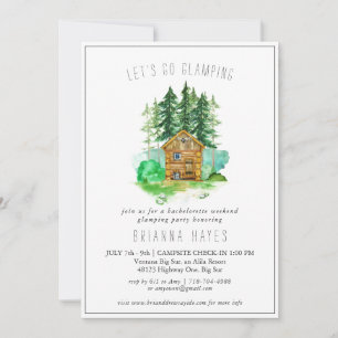 Invitation de week-end de camping en glamping pour