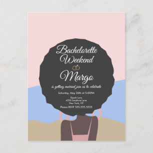 Invitation de week-end de célibataire plage enterr