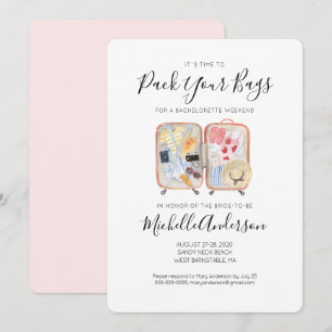 Invitation de week-end de jeune fille au dernier v