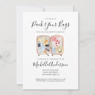 Invitation de week-end de jeune fille au dernier v